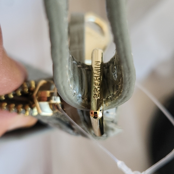 Brahmin Green Crocodile Embossed Women's Bag - Picture 5 of 8